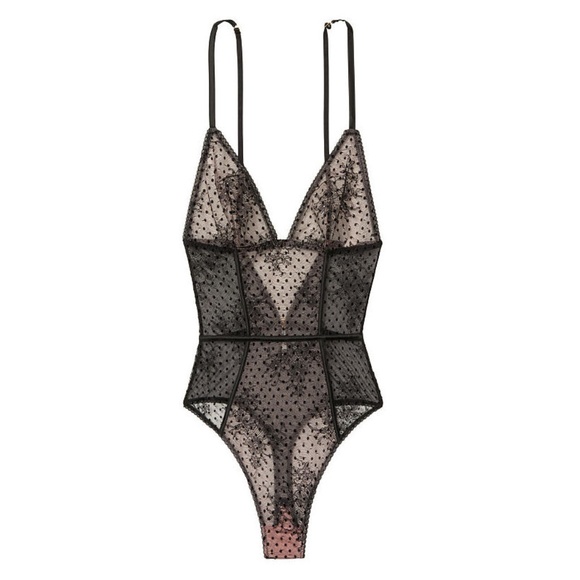 Victoria's Secret Very Sexy Flocked Dot Teddy - Picture 3 of 5